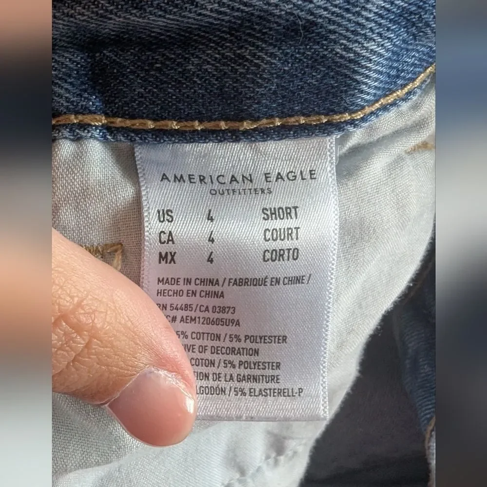 American Eagle Outfitters Blue Distressed Jeans